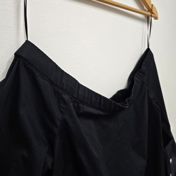 1. STATE Black Off the Shoulder Bell Sleeve Blouse Size M Flowy Boho Chic - Picture 5 of 7